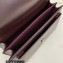 Saint Laurent sunset medium chain bag in smooth leather 442906 Burgundy/Silver