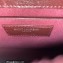 Saint Laurent sunset medium chain bag in smooth leather 442906 Burgundy/Silver
