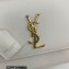 Saint Laurent sunset medium chain bag in smooth leather 442906 White/Gold
