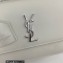 Saint Laurent sunset medium chain bag in smooth leather 442906 White/Silver