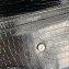 Saint Laurent sunset medium chain bag in crocodile-embossed shiny leather 442906 Black/Silver