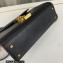 Saint Laurent cassandra mini top handle bag in grain de poudre embossed leather 623930 Black