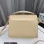 Saint Laurent cassandra mini top handle bag in smooth leather 623930 Apricot
