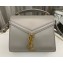 Saint Laurent cassandra mini top handle bag in smooth leather 623930 Gray