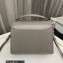 Saint Laurent cassandra mini top handle bag in smooth leather 623930 Gray