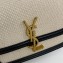 Saint Laurent solferino small satchel bag in canvas and smooth leather 634306 Black