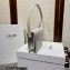 Celine Trapeze Triomphe Bag In Shiny Calfskin White 2023