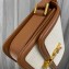 Saint Laurent solferino small satchel bag in canvas and smooth leather 634306 Brown