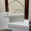 Celine Trapeze Triomphe Bag In Shiny Calfskin White 2023