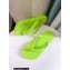 Versace Greca rubber Flat Thong Sandals Fluo Green 2023