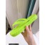 Versace Greca rubber Flat Thong Sandals Fluo Green 2023