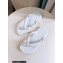 Versace Greca rubber Flat Thong Sandals White 2023