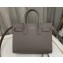 Saint Laurent Sac De Jour Nano Bag in grained leather 392035 Gray