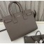 Saint Laurent Sac De Jour Baby Bag in grained leather 421863 Gray