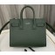 Saint Laurent Sac De Jour Nano Bag in grained leather 392035 Green