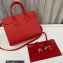 Saint Laurent Sac De Jour Baby Bag in grained leather 421863 Red