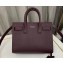 Saint Laurent Sac De Jour Nano Bag in grained leather 392035 Burgundy