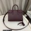 Saint Laurent Sac De Jour Nano Bag in grained leather 392035 Burgundy