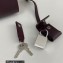 Saint Laurent Sac De Jour Nano Bag in grained leather 392035 Burgundy