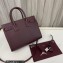 Saint Laurent Sac De Jour Baby Bag in grained leather 421863 Burgundy