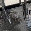 Saint Laurent Sac De Jour Nano Bag in embossed crocodile shiny leather 392035 Black
