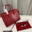 Saint Laurent Sac De Jour Baby Bag in embossed crocodile shiny leather 421863 Red