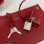 Saint Laurent Sac De Jour Baby Bag in embossed crocodile shiny leather 421863 Red