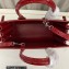 Saint Laurent Sac De Jour Baby Bag in embossed crocodile shiny leather 421863 Red