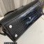 Saint Laurent Sac De Jour Baby Bag in embossed crocodile shiny leather 421863 Black