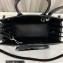 Saint Laurent Sac De Jour Baby Bag in embossed crocodile shiny leather 421863 Black