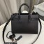 Saint Laurent Sac De Jour Nano Bag in grain de poudre embossed leather 392035 Black/Silver