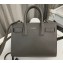 Saint Laurent Sac De Jour Nano Bag in grain de poudre embossed leather 392035 Gray