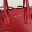 Saint Laurent Sac De Jour Nano Bag in grain de poudre embossed leather 392035 Red