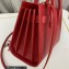 Saint Laurent Sac De Jour Nano Bag in grain de poudre embossed leather 392035 Red