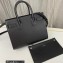 Saint Laurent Sac De Jour Baby Bag in grain de poudre embossed leather 421863 Black/Silver