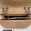 Saint Laurent loulou medium chain bag in quilted "y" leather 459749/574946 Apricot/Silver