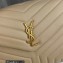 Saint Laurent loulou medium chain bag in quilted "y" leather 459749/574946 Apricot/Gold