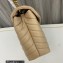 Saint Laurent loulou medium chain bag in quilted "y" leather 459749/574946 Apricot/Gold