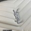 Saint Laurent loulou medium chain bag in quilted "y" leather 459749/574946 White/Silver