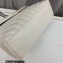 Saint Laurent loulou medium chain bag in quilted "y" leather 459749/574946 White/Silver