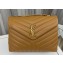 Saint Laurent loulou medium chain bag in quilted "y" leather 459749/574946 Brown/Gold