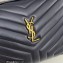 Saint Laurent loulou medium chain bag in quilted "y" leather 459749/574946 Blue/Gold