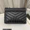 Saint Laurent loulou small chain bag in quilted "y" leather 494699 So Black