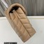 Saint Laurent loulou small chain bag in quilted "y" leather 494699 Apricot/Silver