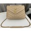 Saint Laurent loulou small chain bag in quilted "y" leather 494699 Apricot/Gold