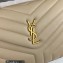 Saint Laurent loulou small chain bag in quilted "y" leather 494699 Apricot/Gold