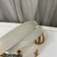 Saint Laurent loulou small chain bag in quilted "y" leather 494699 White/Gold