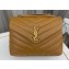 Saint Laurent loulou small chain bag in quilted "y" leather 494699 Brown/Gold