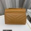 Saint Laurent loulou small chain bag in quilted "y" leather 494699 Brown/Gold