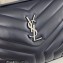 Saint Laurent loulou small chain bag in quilted "y" leather 494699 Blue/Silver